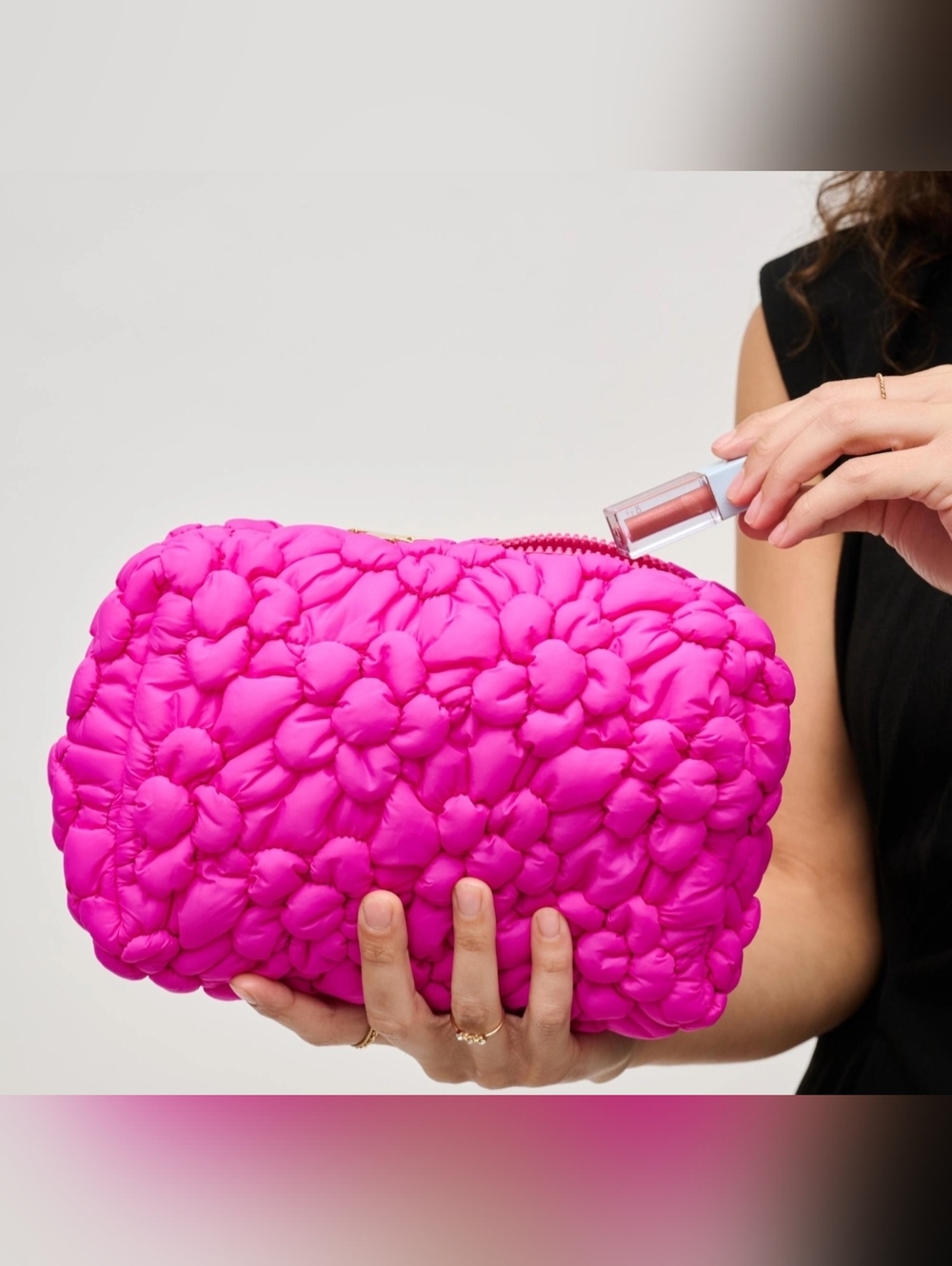 #97752 Flora Pop Nylon Cosmetic & Travel Organizer Pouch
